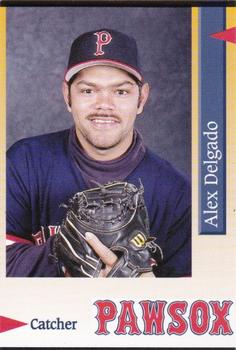 1995 Pawtucket Red Sox #20 Alex Delgado Front
