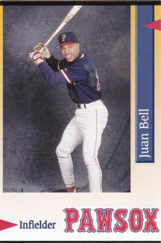 1995 Pawtucket Red Sox #23 Juan Bell Front