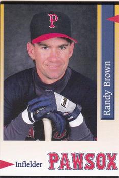 1995 Pawtucket Red Sox #25 Randy Brown Front