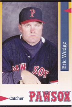 1995 Pawtucket Red Sox #35 Eric Wedge Front