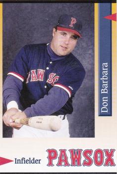 1995 Pawtucket Red Sox #37 Don Barbara Front