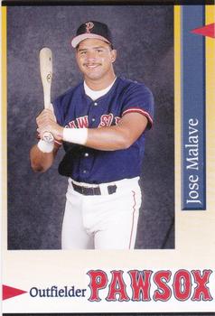 1995 Pawtucket Red Sox #41 Jose Malave Front