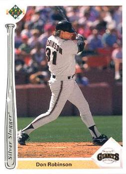 1991 Upper Deck - Silver Sluggers #SS16 Don Robinson Front