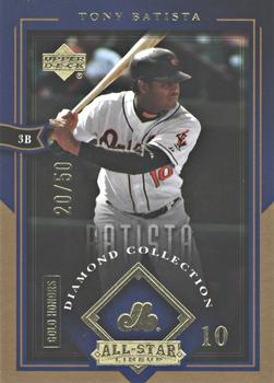 2004 Upper Deck Diamond Collection All-Star Lineup - Gold Honors #12 Tony Batista Front
