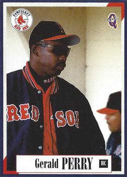 1998 Blueline Q-Cards Pawtucket Red Sox #4 Gerald Perry Front