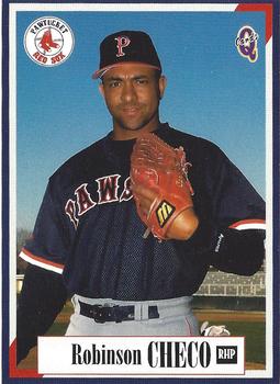 1998 Blueline Q-Cards Pawtucket Red Sox #10 Robinson Checo Front