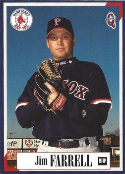 1998 Blueline Q-Cards Pawtucket Red Sox #12 Jim Farrell Front