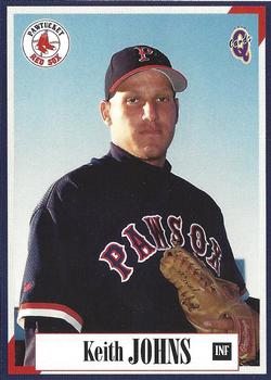 1998 Blueline Q-Cards Pawtucket Red Sox #17 Keith Johns Front