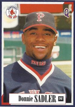 1998 Blueline Q-Cards Pawtucket Red Sox #25 Donnie Sadler Front