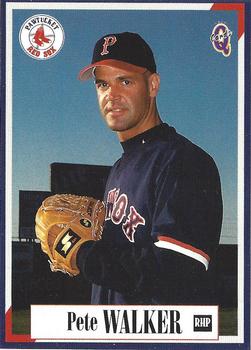 1998 Blueline Q-Cards Pawtucket Red Sox #28 Pete Walker Front
