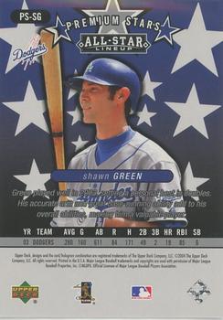 2004 Upper Deck Diamond Collection All-Star Lineup - Premium Stars #PS-SG Shawn Green Back