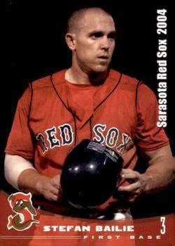 2004 Grandstand Sarasota Red Sox #NNO Stefan Bailie Front