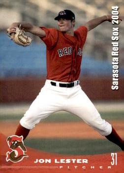 2004 Grandstand Sarasota Red Sox #NNO Jon Lester Front