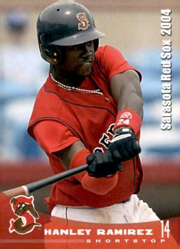 2004 Grandstand Sarasota Red Sox #NNO Hanley Ramirez Front