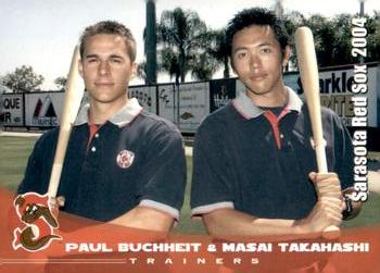 2004 Grandstand Sarasota Red Sox #NNO Masai Takahashi / Paul Buchheit Front
