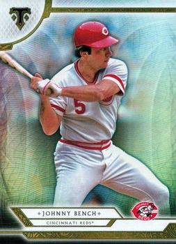 2018 Topps Triple Threads #82 Johnny Bench Front