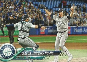 2018 Topps Update #US5 Paxton Throws No-No Front