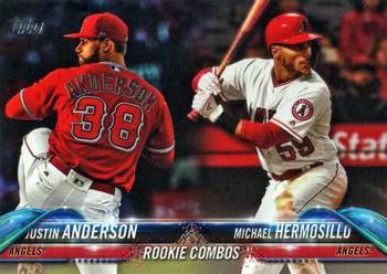 2018 Topps Update #US52 Justin Anderson / Michael Hermosillo Front