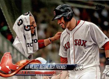 2018 Topps Update #US69 Did We Just Become Best Friends? (Mookie Betts / J.D. Martinez) Front
