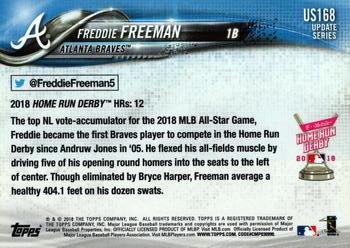2018 Topps Update #US168 Freddie Freeman Back