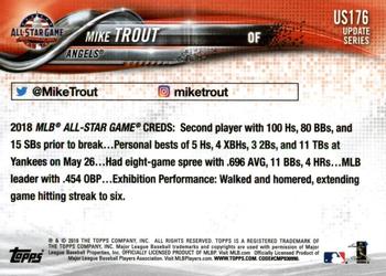 2018 Topps Update #US176 Mike Trout Back