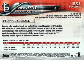2018 Topps Update #US237 Carson Kelly Back