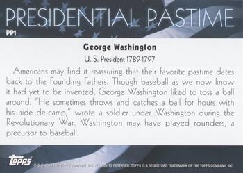 2004 Topps - Presidential Pastime #PP1 George Washington Back