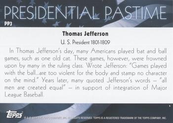 2004 Topps - Presidential Pastime #PP3 Thomas Jefferson Back
