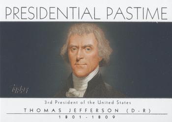 2004 Topps - Presidential Pastime #PP3 Thomas Jefferson Front