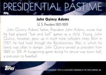 2004 Topps - Presidential Pastime #PP6 John Quincy Adams Back