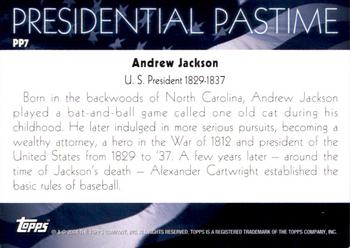 2004 Topps - Presidential Pastime #PP7 Andrew Jackson Back