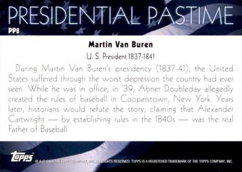 2004 Topps - Presidential Pastime #PP8 Martin Van Buren Back