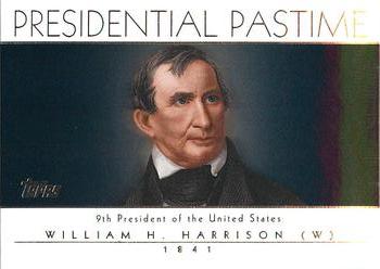 2004 Topps - Presidential Pastime #PP9 William H. Harrison Front