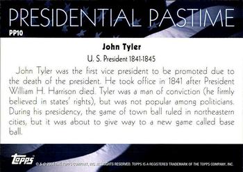 2004 Topps - Presidential Pastime #PP10 John Tyler Back