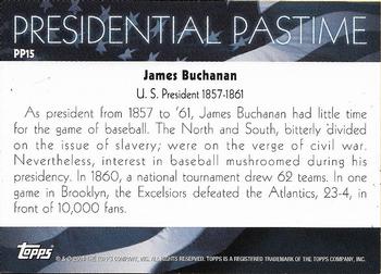 2004 Topps - Presidential Pastime #PP15 James Buchanan Back