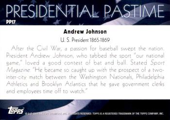 2004 Topps - Presidential Pastime #PP17 Andrew Johnson Back
