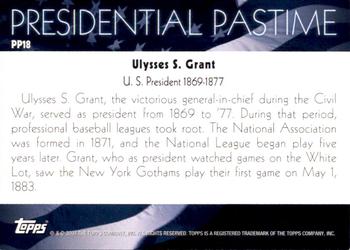 2004 Topps - Presidential Pastime #PP18 Ulysses S. Grant Back