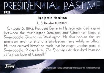 2004 Topps - Presidential Pastime #PP23 Benjamin Harrison Back