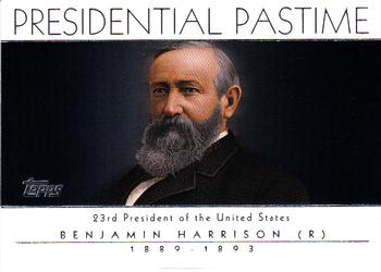 2004 Topps - Presidential Pastime #PP23 Benjamin Harrison Front