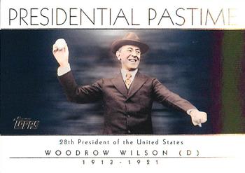 2004 Topps - Presidential Pastime #PP27 Woodrow Wilson Front