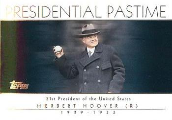 2004 Topps - Presidential Pastime #PP30 Herbert Hoover Front