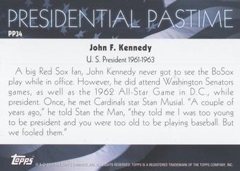 2004 Topps - Presidential Pastime #PP34 John F. Kennedy Back