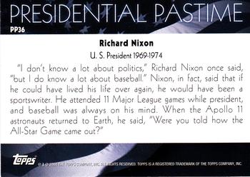 2004 Topps - Presidential Pastime #PP36 Richard Nixon Back