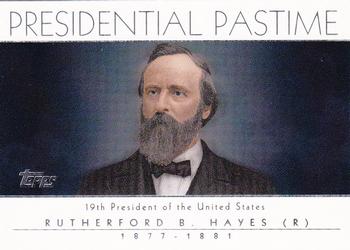 2004 Topps - Presidential Pastime #PP19 Rutherford B. Hayes Front