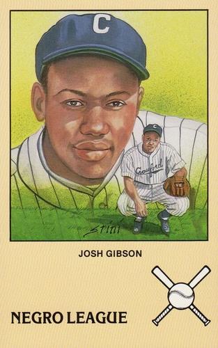 1989 Historic Limited Editions Negro League Postcards #8 Josh Gibson Front