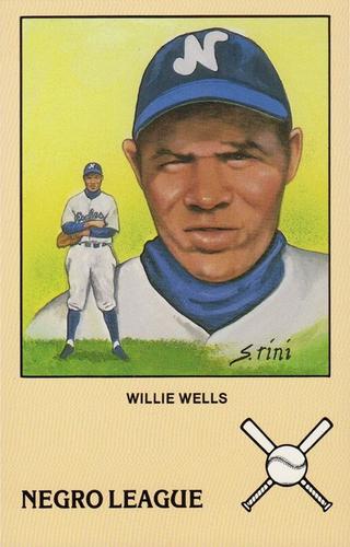 1989 Historic Limited Editions Negro League Postcards #10 Willie Wells Front