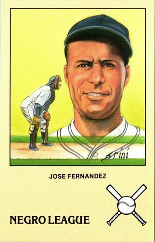 1989 Historic Limited Editions Negro League Postcards #12 Jose Fernandez Front