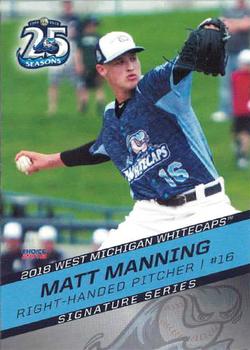 2018 Choice West Michigan Whitecaps #01 Matt Manning Front