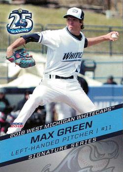2018 Choice West Michigan Whitecaps #07 Max Green Front