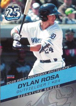 2018 Choice West Michigan Whitecaps #22 Dylan Rosa Front